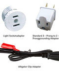 Circuit Breaker Finder Kit With GFCI Outlet Tester And 3 Accessories For 90-120V AC Systems, adapters included