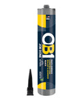 Heavy Duty Black Caulk Sealant And Quick Cure Adhesive Waterproof Multi Surface Bonding Compound in tube with nozzle.