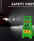 Kids At Play Safety Sign 24 Inches Green Pack Of 4 With Reflective Tapes Caution Slow Down For Street Kids And Pets At Play Yard Driveway Roadside Sign