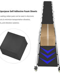 Game Changing 4 Pack Self Adhesive Neoprene Foam Sheets 3 4 Inch Thick 12 By 8 Inches arranged for vibration isolation and noise reduction.