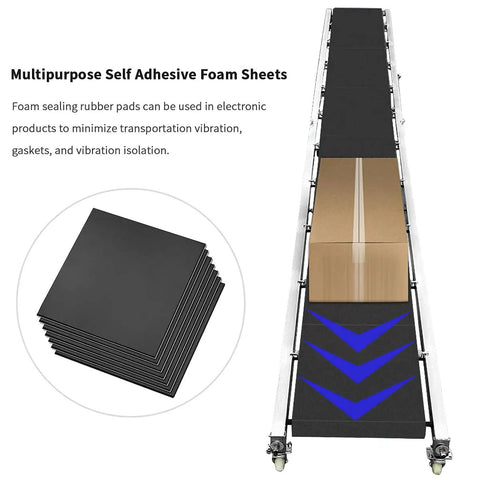 Game Changing 4 Pack Self Adhesive Neoprene Foam Sheets 3 4 Inch Thick 12 By 8 Inches arranged for vibration isolation and noise reduction.