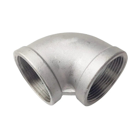 2 Inch Female Threaded Elbow Fitting NPT Stainless Steel 304 90 Degree Angled Pipe Elbow Copper Finish