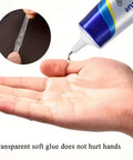 Heavy Duty Shoe Sole Glue Adhesive Waterproof Repair For Sneakers Boots Leather Handbags And Heels Multipurpose Professional Glue Beast Bond For Soles And Other Materials shown being applied to hand