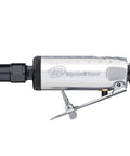One Quarter Inch Air Die Grinder With Straight Head Design, Lightweight Aluminum Housing, 28,000 RPM, side view of tool