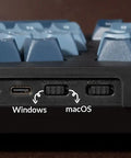 Close-up of ports on Built Different For Marathon Sessions This 75 Percent Alice Layout Wireless Mechanical Keyboard.