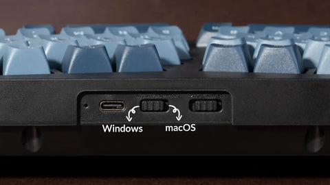 Close-up of ports on Built Different For Marathon Sessions This 75 Percent Alice Layout Wireless Mechanical Keyboard.