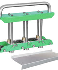 Beefy Metal Bender Station Disc Tool for 0 to 90 degree folds in steel, aluminum, or copper sheets, wear resistant, folding edge visible