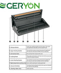 GERYON vacuum sealer gasket kit, 4-pack foam gaskets for upper and lower seals (fits E2900/E2901).