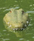 Flytec V002 RC Boat With Two Four G Remote Control Electric Racing Boat For Pools Realistic Crocodile Head Design floating in water