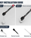 Easy installation guide for Heavy Duty 15 Piece Metric Crowfoot Wrench Set With Extension Bar And Adapter.