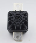 Heavy Duty High Voltage Pyrofuse Battery Disconnect Unit For Trucks And Evs Direct Bolt Up with connector and metal mounts.