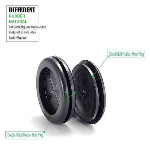 2 Inch Rubber Grommets For Wiring, 42 Mm Inside Diameter Double Sided Round Cable Hole Plugs, Firewall Grommet