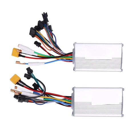 Dual Drive Controller Kit For Electric Bikes And Scooters 48V 25A 1200W Front And Rear Controllers with wires