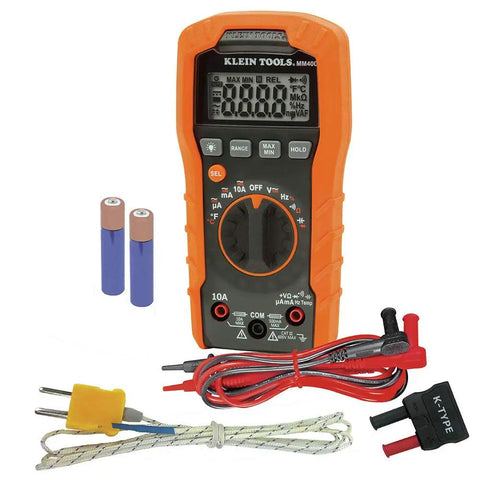 Auto-Ranging Digital Multimeter Pro Grade For DIY And Tech Pros, Reads 600V AC/DC, 10A Current, Capacitance, and accessories