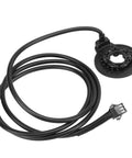 High Sensitivity Left Side Pedal Assist Sensor PAS for Electric Bikes With SM Connector 36V 48V Compatibility, black cable