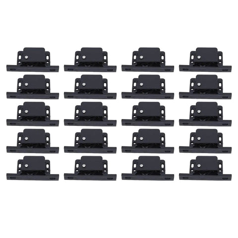RV Drawer Latches and Catches Kit 20 Pack Pull Force Cabinet Door Latches Push to Close Grabber With Impact Proof ABS and Metal Screws