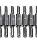 Heavy Duty Raw Steel Trailer Ramp Door Hinges 6 Pack 1 Inch By 10 Inch Built Tough Replacement Hardware for RV Trailers and Pickup Trucks