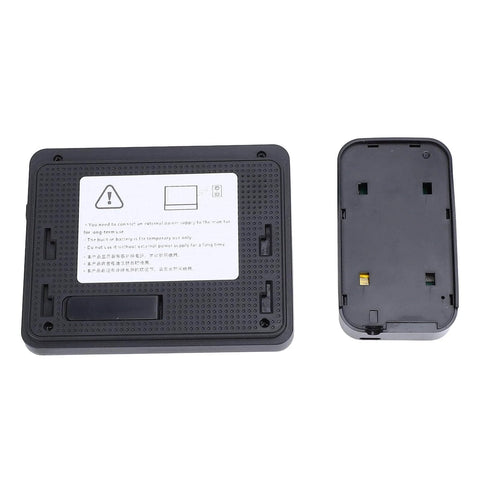 Back panel and battery compartment of Smart Video Doorbell With 4.3 Inch Display, Bluetooth Doorbell Camera, 2 Way Audio Intercom