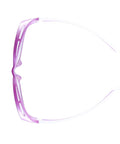 Top view of Purple 0.75mm Pb Lead X Ray Safety Glasses With Anti Reflective Fog Free Lenses showcasing nylon frame.
