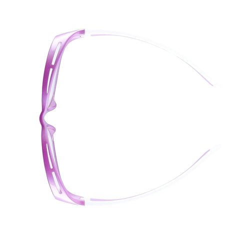 Top view of Purple 0.75mm Pb Lead X Ray Safety Glasses With Anti Reflective Fog Free Lenses showcasing nylon frame.