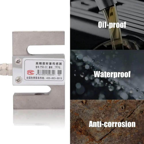 Heavy Duty S Type Beam Load Cell Sensor For Hopper Weighing 50/100/300/2000 Kg with oil proof and water resistant build