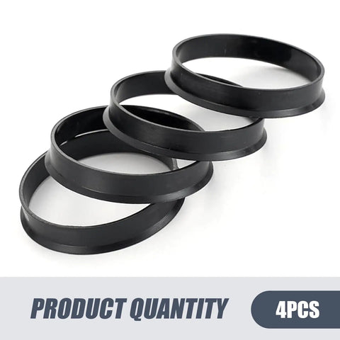 Universal Four Piece Wheel Hub Center Rings For Cars And Trucks 73 To 60 Mm Bore Reducer Adapter High Impact Plastic Vibration Killer 4 pcs