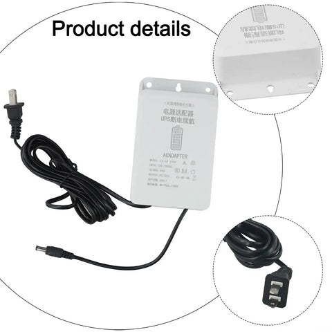 Reliable Mini Ups With 6000 Mah Battery Backup For Wifi Routers Modems And Security Cameras 12 Volt 2 Amp Power Supply with cord.