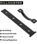 Two Pack Magnetic Garage Door Decorative Hardware Kit With Eight Hinges And Four Handles In Black includes handle and hinge