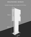 Heavy Duty Outdoor Electrical Enclosure Box For EV Chargers And Outdoor Power Gear With Floor Standing Design Locking Latches For Real World Tough Weather And Rugged Steel Junction Box Built For Industrial And Home Use, 800mm