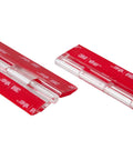 12 Inch Clear Acrylic Piano Hinges 4 Pack Adhesive Continuous Hinges For Aquarium Lids Cabinet Doors Premium Heavy Duty close-up view