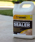 Kick Your Backyard Up A Notch With This Top Shelf Clear Satin Stamped Concrete Sealer in a one-gallon jug for outdoor use.