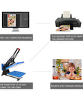 Step-by-step process for creating a custom photo on Dope Sublimation Puzzle Blanks 10 Sets 8x5.7 Inch A4 Size Jigsaw Sheets.