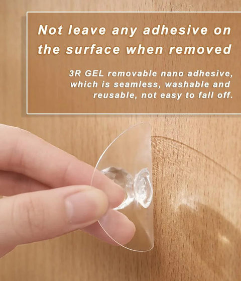 Peeling adhesive pad of Crystal Diamond Drawer Knobs Self Adhesive Clear Acrylic Pull Handles For Wardrobe Cabinets