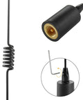 Close-up of Go-To VHF Marine Radio Antenna 156-163MHz With PL259 Connector and coil detail