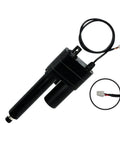 12V Beefy Heavy Duty Linear Actuator With 12 Inch Stroke, 2000 Lbs Max Force, IP65 Sealed, Feedback Potentiometer shown in black design