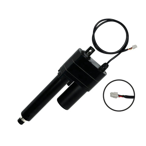 Beefy 24V High Force Linear Actuator With 12 Inch Stroke And 2000 Lbs Capacity, Heavy Duty Industrial Actuator With Feedback Potentiometer And IP65 Protection, PA-17 with wiring connectors