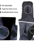 Lightweight Welding Hood Cap With Neck Shield, Heat And Abrasion Resistant Protective Helmet, close-up showing adjustable features and mesh lining.