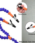 No Hands Soldering Clamp Aid With Four Alligator Clips Wire Clip Holder showing detachable and rotatable clips