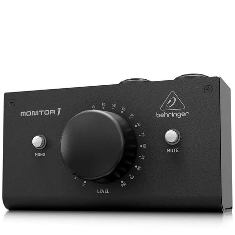 Premium Passive Stereo Monitor And Volume Controller With Big Knob For Precision Pro Grade Attenuator, front view