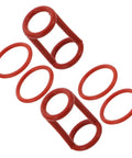 Silicone Sealing Ring Set For Ice Cream Makers, Low Temperature Resistant, Leakproof 6 Pack Gaskets For Home Ice Cream Machines, High Humidity Reliable Seals That Stay Locked In During Cleaning And Freezer Runs, red silicone rings