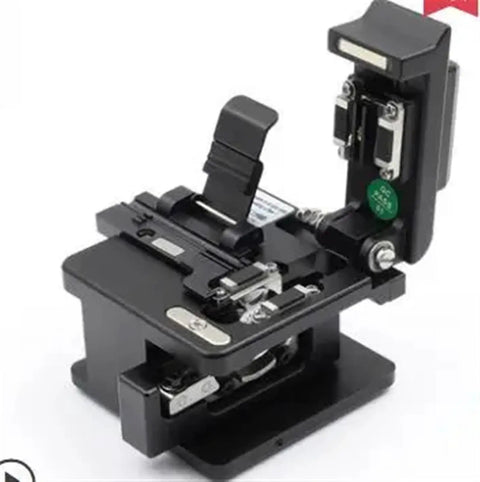 Precision Fiber Optic Cutting Knife For Fusion Splicing And Cold Melt Joining Tools CLV-200D, shown from the side, with hardened steel components.