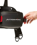 Close-up of black BC2 Dive BCD With Integrated Weight System For 30 Lb Capacity with hand adjusting EZLOK release.