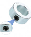 Set Of Sixteen Shaft Collars With Set Screws, Three Quarters Inch Bore, Outer Diameter One And Quarter Inch, Nine Sixteenth Inch Thick, Zinc Plated Carbon Steel Locking Axle Collars For Linear Rods And Guides, Heavy Duty And Anti Corrosion