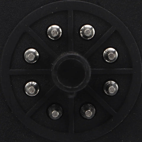 Time Relay Delay Timer With LCD Display Pro Grade 3 Modes 0.01S 9999H Delay Range Rugged Industrial Automation Electrical Component With Flame Retardant Housing AC110V Copper Galvanized Alloy Pins, rear pins close-up