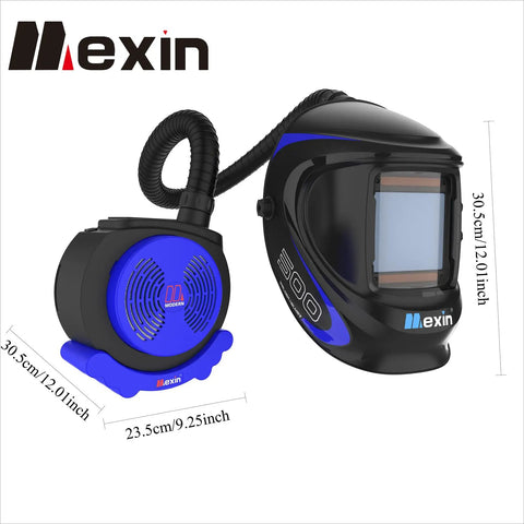 Powered Air Purifying Welding Helmet with Rechargeable Respirator System True Color Vision 4 Arc Sensors DIN 5 To 9 And 9 To 13