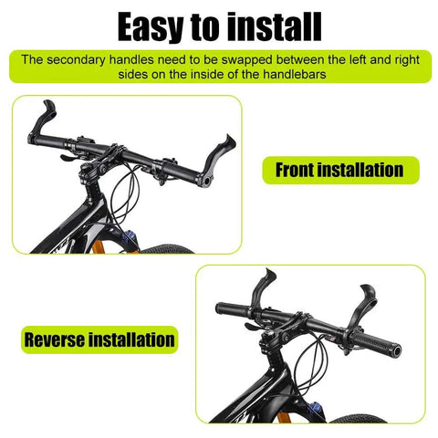 Ergonomic Bike Handlebar Grips Set With Multi Angle Adjustable Bar Ends for comfortable hand position on bike handlebars
