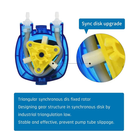 KHM3 Adjustable Peristaltic Dosing Pump 300-600 Ml Min 12V 24V For Viscous Liquid Transfer High Flow Chemical Resistant Plastic Gear Drive Easy Maintenance Long Life Reliable Performance