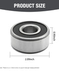 Two Pack Three Quarter Inch Bore Wheel Bearing Seal Kit For Harley Touring Models Replacement Part Numbers 25 1368 And 1013 2RS