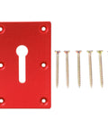 Locking Pliers Mounting Plate For Secure Workholding On Your Workbench Heavy Duty Aluminum 6061 Alloy Vise Jig In Red with screws