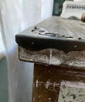 Solid As A Rock Metal Corner Protectors For Furniture Featuring Dope Vintage Floral Accents, black corner guard on table edge.